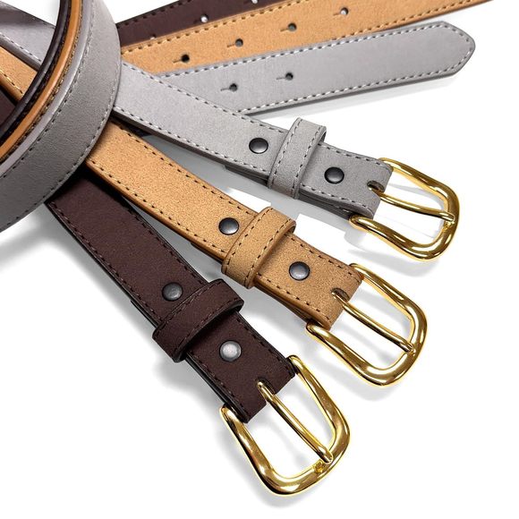 Women\'s Dress Casual Jean Genuine Suede Leather Belt 1\